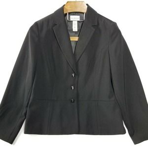 Liz Claiborne villager Jacket Sz 12 Black Pants 14